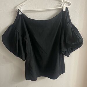 She + Sky | Elegant Black Off-Shoulder Women's Top